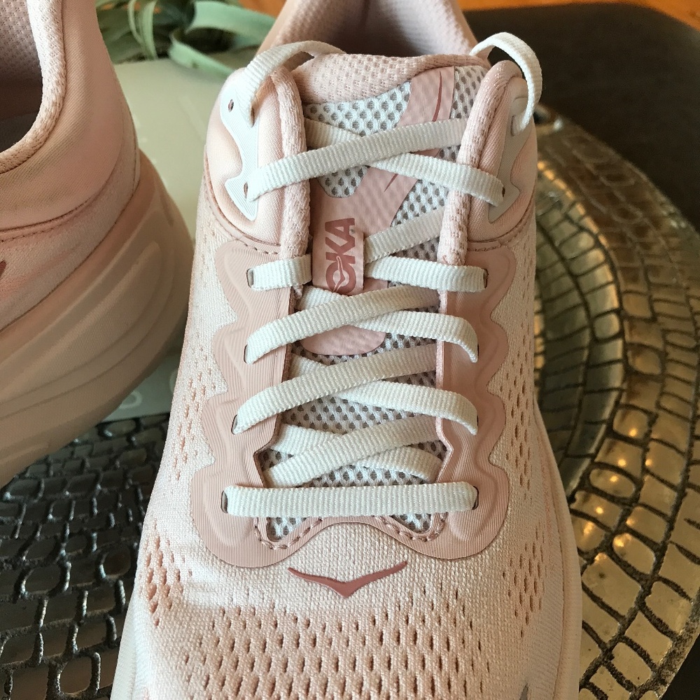 GOING FAST 🔥 HOKA BONDI 9 ROSE LATTE / ROSE CREAM - Picture 15 of 16